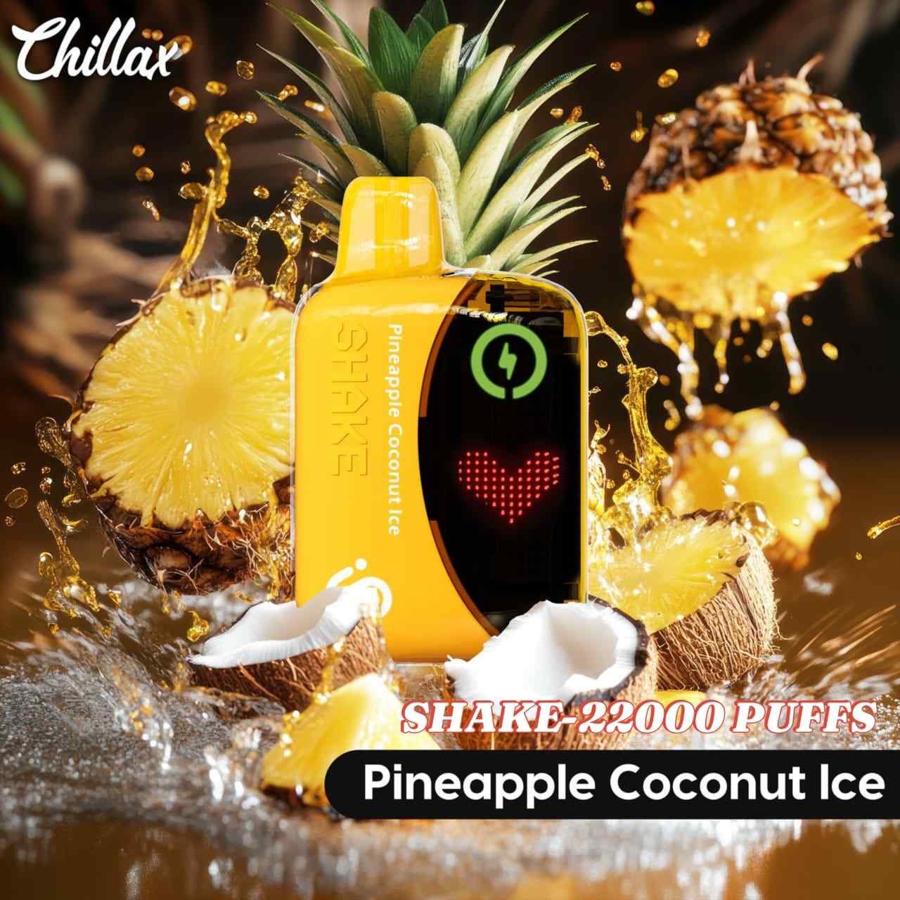 CHILLAX-Shake-22000-Puffs-Price-in-Dubai-PINEAPPLE-COCONUT-ICE Chillax Shake 22000 Puffs