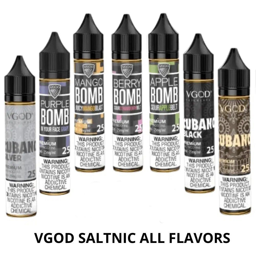 VGOD-SALTNIC-ALL-FLAVORS VGOD SALTNIC E-LIQUID 25MG & 50MG - Image 1