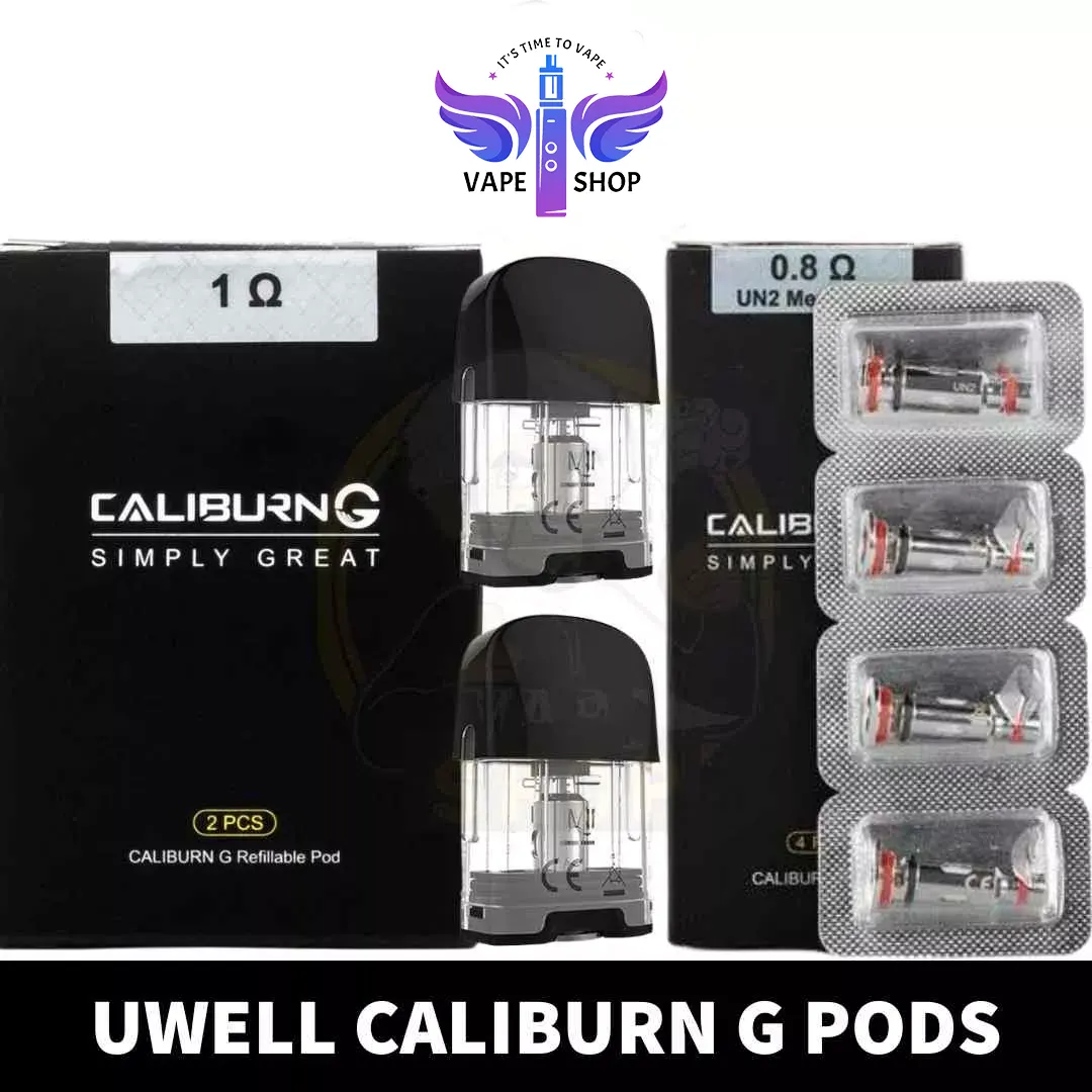 UWELL Caliburn G/G2 Pods 2ml Replacement Pods with Caliburn G/G2 Coils in Dubai, UAE - Image 1