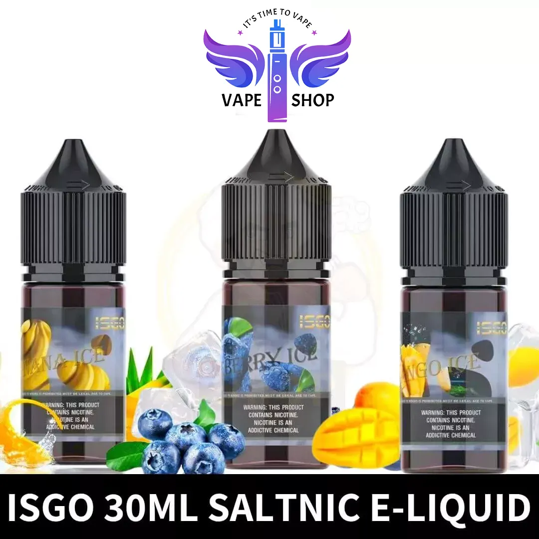 ISGO-30ML-SALTNIC-E-LIQUID-IN-UAE Isgo Salt nicotine 30ml 25MG & 50MG E-liquid In Dubai - Image 1