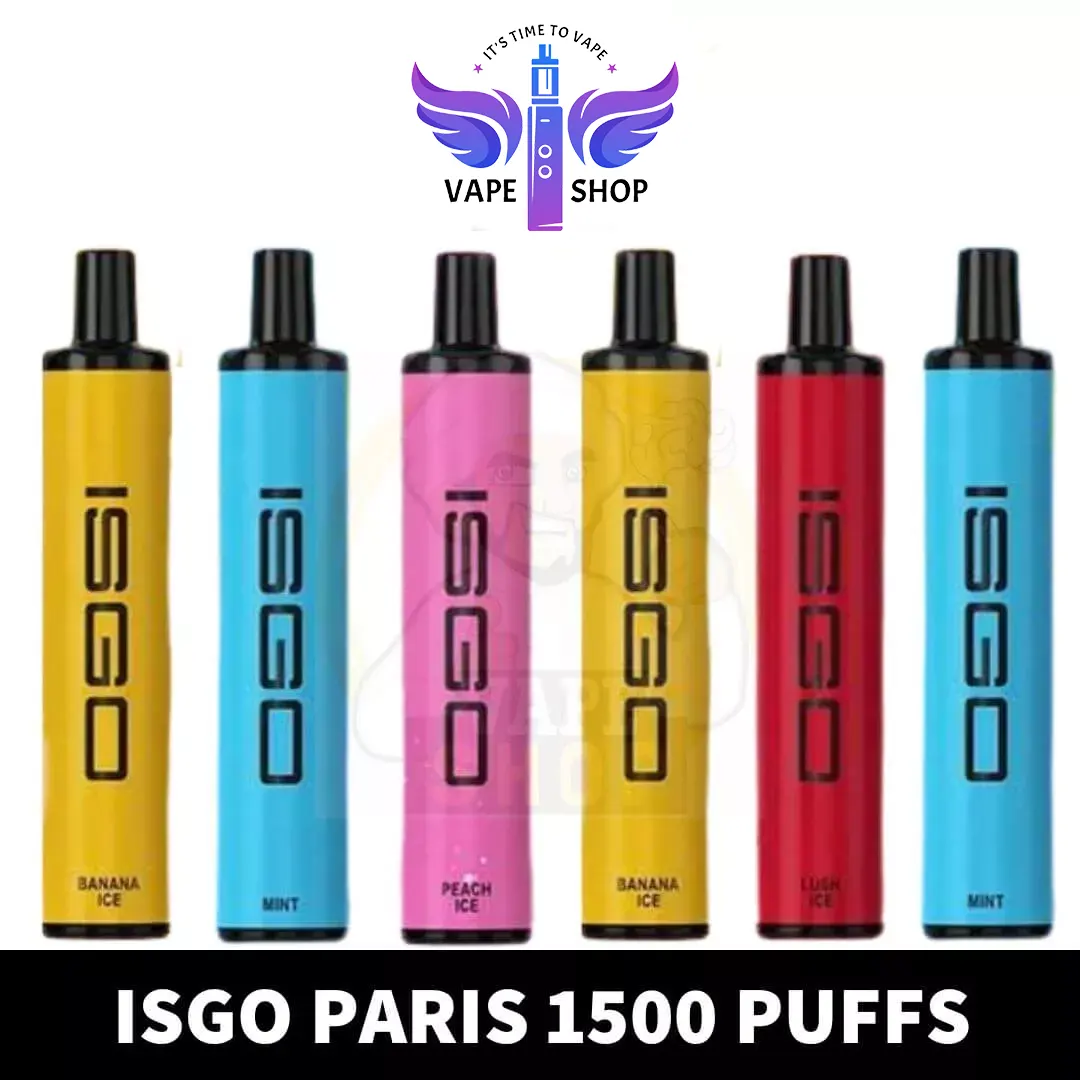 ISGO Paris Disposable Vape 1500 Puffs in UAE Dubai Shop - Image 1