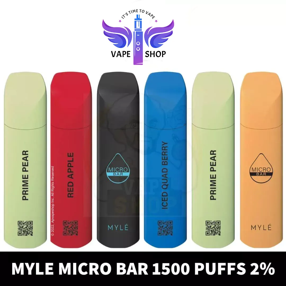 Myle Micro Bar 1500 puffs 2% (20mg) Disposable in dubai - Image 1